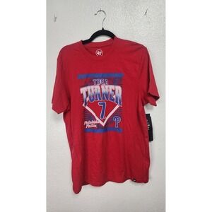 Philadelphia Phillies Trea Turner‎ #7 T-Shirt Red 47 Brand Mens